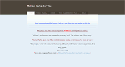 Desktop Screenshot of michaelparks4u.com